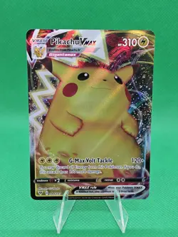 Pikachu Vmax 044/185 Vivid Voltage NM Full Art Ultra Rare Pokemon Card - Image 1