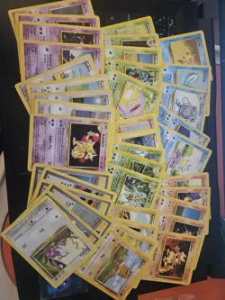 Pokemon 1999 Vintage Base Set Non-Holo Card Bundle X50 No duplicates! - Image 4