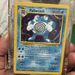 Pokemon Poliwrath Base Set 2 015/130 Holo Rare 90 HP English Card - Image 1