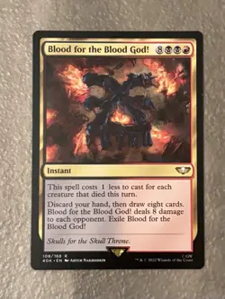 1x Blood for the Blood God! NM-Mint, English Commander: Universes Beyond: Warham - Image 1