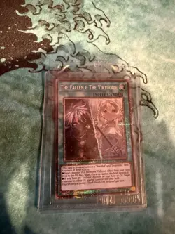 The Fallen and the Virtuous Starlight Rare CH01-EN019 Yugioh Card - Image 1