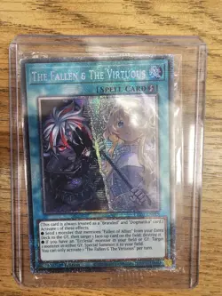 CH01-EN019 The Fallen & The Virtuous : Starlight Rare Card : 1st Edition YuGiOh - Image 1