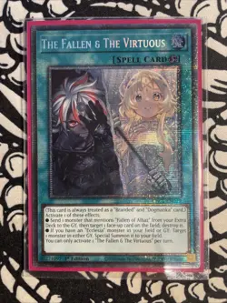 CH01-EN019 The Fallen & The Virtuous : Starlight Rare Card : 1st Edition YuGiOh - Image 1