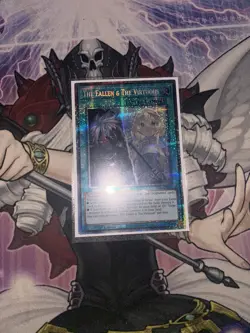 The Fallen and the Virtuous Starlight Rare CH01-EN019 Yugioh Card - Image 1