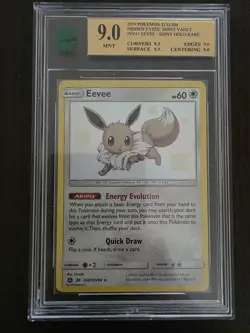 POKEMON EEVEE SUN MOON HIDDEN FATES SHINY VAULT SV41 MNT 9.0-9.5 MINT SUBGRADES - Image 1