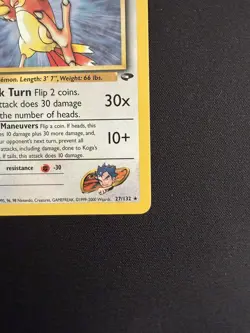 Pokemon Vintage Non Holo Rare Koga's Pidgeotto Gym Challenge 27/132 WotC - NM - Image 5