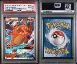 2019 Black Star Promo Hidden Fates Tins # SM211 Charizard GX PSA 10 GEM MINT! - Image 3