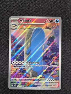 Pokemon TCG Journey Together Wailord 162/159 Illustration Rare ungraded GEM MINT - Image 1