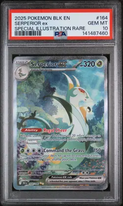 2025 POKEMON BLK EN-BLACK BOLT SPECIAL ILLUSTRATION RARE SERPERIOR EX PSA 10 - Image 1