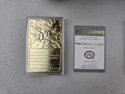 1999 Pokemon Burger King 23K Gold Plated Trading Card Lot of 3 Charizard W/ Box - Image 3