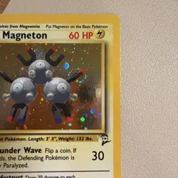 Pokemon TCG *SWIRL* Magneton 009/130 Base Set 2 Holo (English) - MP - Image 4