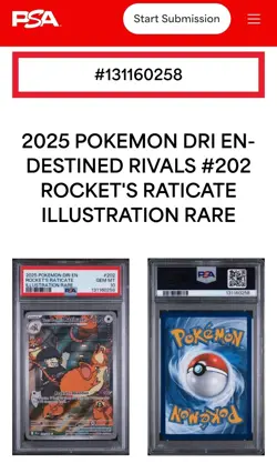Lot 2: Pokemon SWSH FA/Entei V #GG36 Crown Zenith & DESTINED RIVALS #202 PSA 10 - Image 4