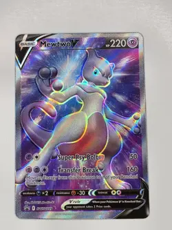 Mewtwo V SWSH229 Sword & Shield Black Star Promo Full Art Holo Pokemon TCG NM+ - Image 1
