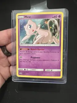 Mew SM215 Sun & Moon [2019] Cosmos Holo Rare Black Star Promo Pokemon TCG NM - Image 1