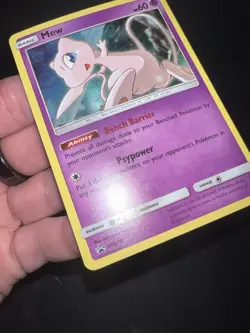 Mew SM215 Sun & Moon [2019] Cosmos Holo Rare Black Star Promo Pokemon TCG NM - Image 3