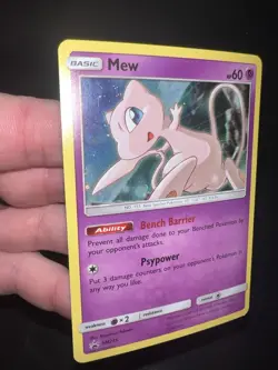 Mew SM215 Sun & Moon [2019] Cosmos Holo Rare Black Star Promo Pokemon TCG NM - Image 4
