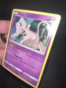 Mew SM215 Sun & Moon [2019] Cosmos Holo Rare Black Star Promo Pokemon TCG NM - Image 5