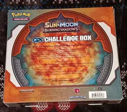 Pokemon TCG Sun & Moon Burning Shadows GX Challenge Box Lycanroc Sealed - Image 1
