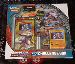Pokemon TCG Sun & Moon Burning Shadows GX Challenge Box Lycanroc Sealed - Image 2