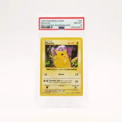 Pikachu - 58/102 PSA 8 Base Set Shadowless RED CHEEKS Pokemon - NM/MINT - Image 1