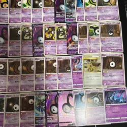 Pokemon Card Unown 100 Cards Lot Old Back Vintage Bulk Set Japanese - Image 5
