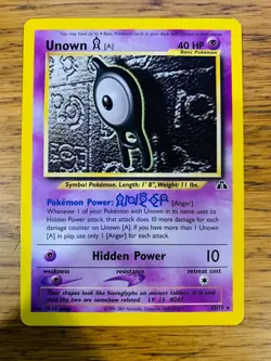 Unown A (33/75) Rare Neo Discovery Set Pokemon Card! FREE P&P! - Image 1