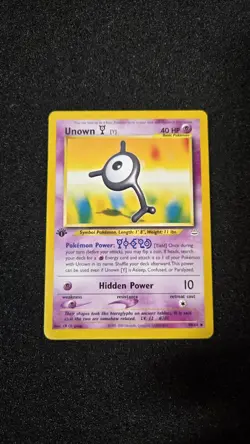 Unown [Y] 40/64 1st Edition - Neo Revelation Set - Pokemon Card - Excellent - Image 1