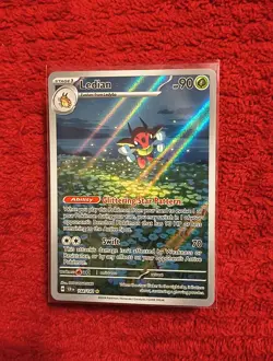 Pokemon TCG Ledian Illustration Rare Sv07 Stellar Crown 144/142 NM Condition - Image 2