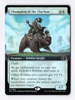 Champion of the Clachan (Extended Art) (Foil) 0353 (R) MTG Lorwyn Eclipsed (ECL) - Image 1