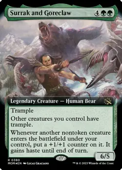 1x Surrak and Goreclaw - Extended Art Light Play MTG Magic - Kid Icarus - - Image 1