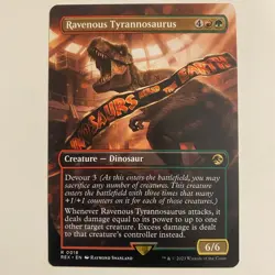 MTG Ravenous Tyrannosaurus (18/48) Jurassic World Collection NM - Image 1