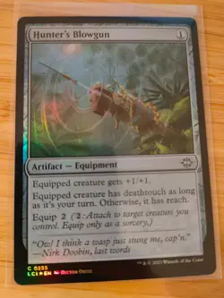MTG Hunter's Blowgun (FOIL) 0255 Lost Caverns of IXalan M/NM Free UK P&P - Image 1