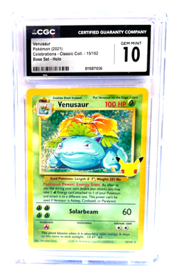 2021 POKEMON GEM MINT VENUSAUR # 15/102 HOLO GRADE 10 AWESOME ! - Image 1