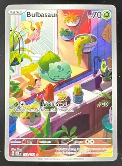 2024 Pokemon Stellar Crown #143/142 Bulbasaur - Image 1