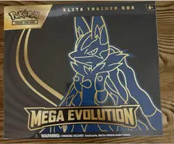 Pokemon Mega Evolution 2025 Lucario ETB Elite Trainer Box Sealed - Image 1