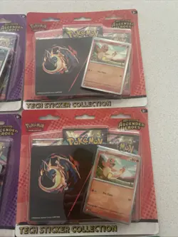 4x Pokemon TCG Ascended Heroes Tech Sticker Collection & 2X Prismatic evolutions - Image 2