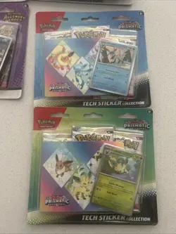 4x Pokemon TCG Ascended Heroes Tech Sticker Collection & 2X Prismatic evolutions - Image 4