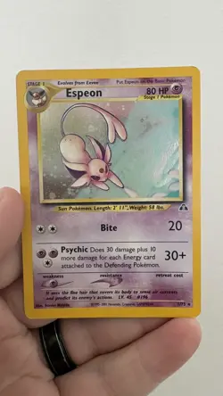 Espeon 1/75 Pokemon Neo Discovery Holo ENGLISH 2001 - Image 1