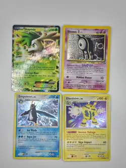 Pokemon TCG 4 Lot Vintage Holo Cards 2007 2001 Diamond Pearl Shaymin EX - Image 1