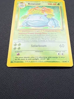 Pokemon TCG Venusaur Holo Rare Card 15/102 Base Set LP, SEE PICTURES!!! - Image 3