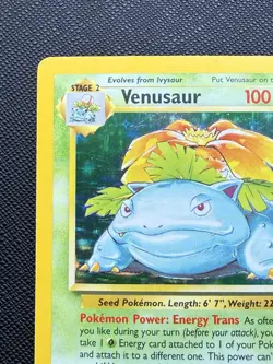 Pokemon TCG Venusaur Holo Rare Card 15/102 Base Set LP, SEE PICTURES!!! - Image 5