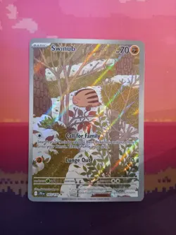 Pokemon Card Swinub 165/159 Illustration Rare Journey Together Near Mint - Image 1