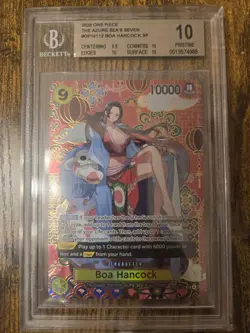 Boa Hancock - OP14-112 (SP) The Azure Sea's Seven Foil BGS PRISTINE 10 LOW POP - Image 1