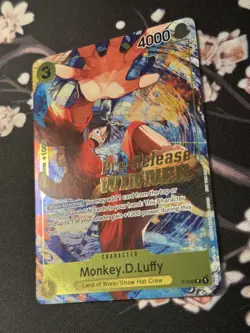 One Piece Monkey D Luffy P-036 Promo 2023 OP04 Pre Release Winner - Image 2