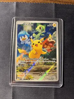 Pokemon Scarlet & Violet Paldea Evolved Pikachu #27 SVP en Pikachu Promo Card - Image 1