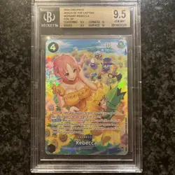 BGS 9.5 Rebecca Sp Alt Art English One Piece OP05-091 Wings of the Captain Eng - Image 1