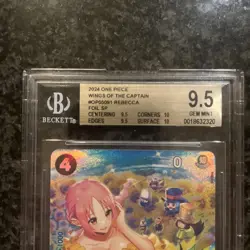 BGS 9.5 Rebecca Sp Alt Art English One Piece OP05-091 Wings of the Captain Eng - Image 3