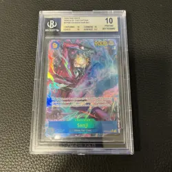 One Piece CCG Sanji OP06119 SEC Alt ENG Wings Of The Captain Beckett PRISTINE 10 - Image 1