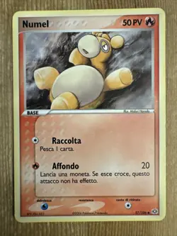 Numel 57/106 Non Holo Common Pokemon Card 2005 Ex Emerald MP ITALIAN - Image 1