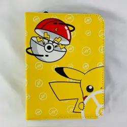 Waterproof Pikachu Pokemon Card Binder Wrist Strap Zipper Close 400 Cards NEW - Image 1